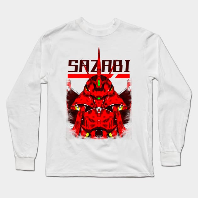 MSN 04-SAZABI Long Sleeve T-Shirt by Amartwork